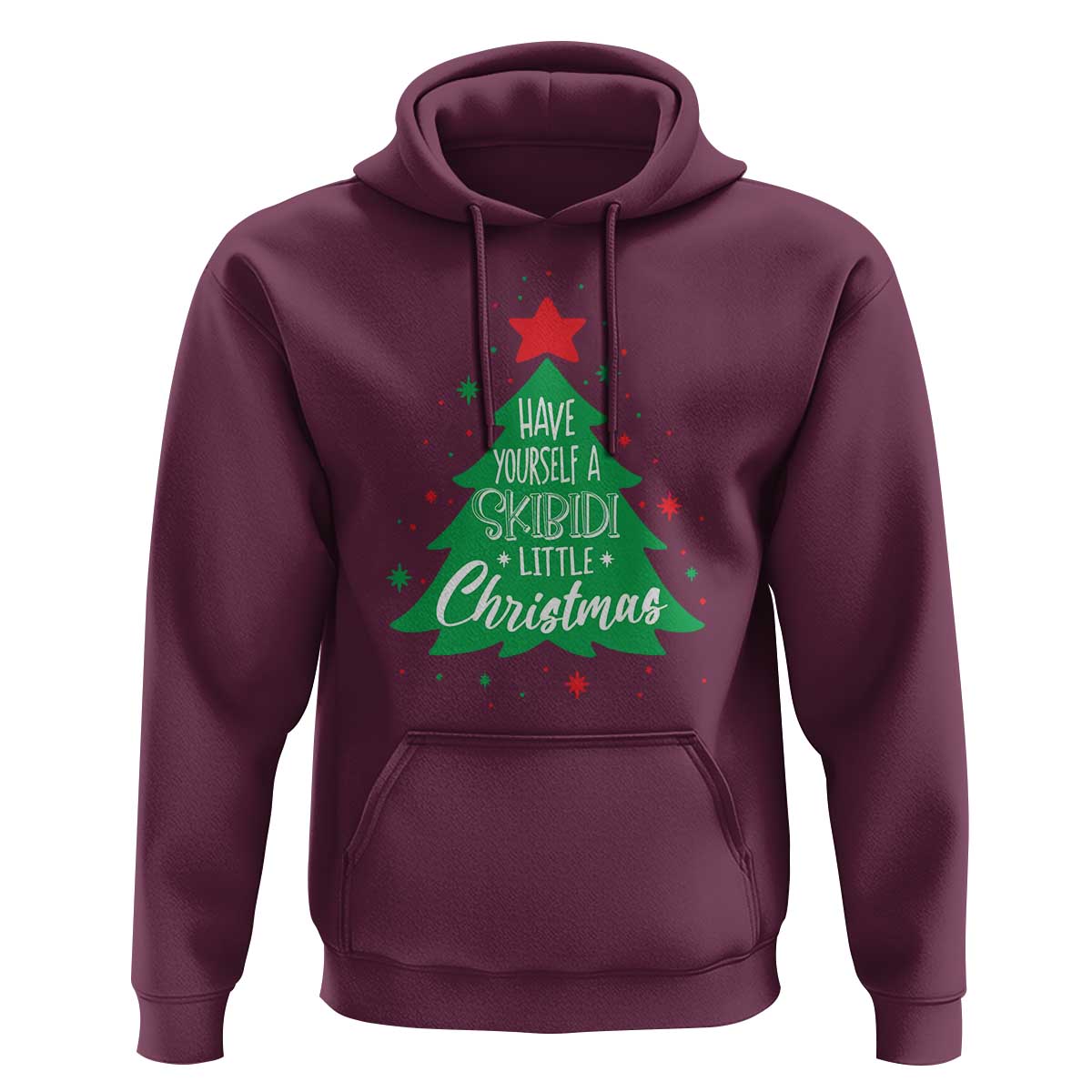 Funny Xmas Hoodie Have Yourself A Skibidi Little Rizzmas
