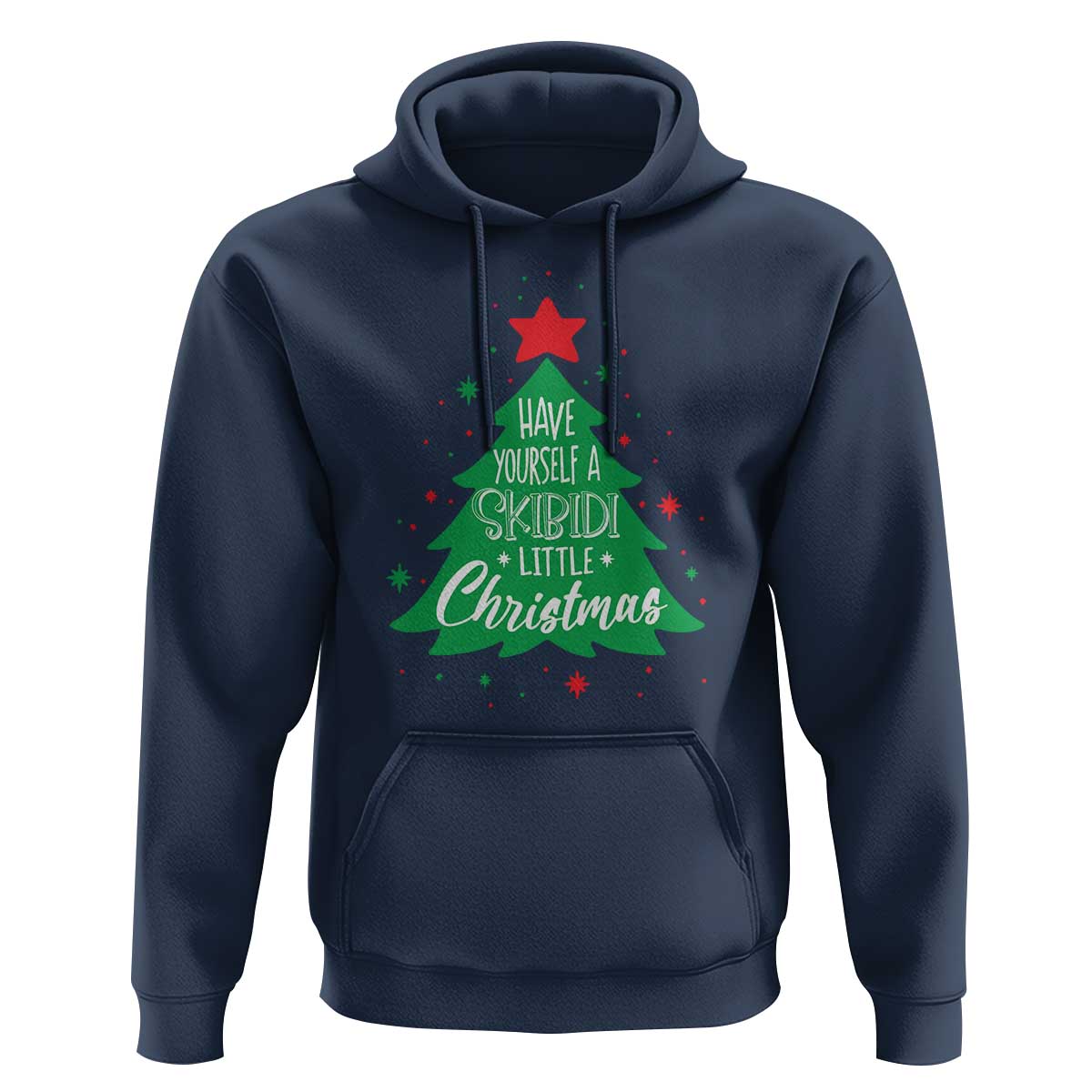Funny Xmas Hoodie Have Yourself A Skibidi Little Rizzmas