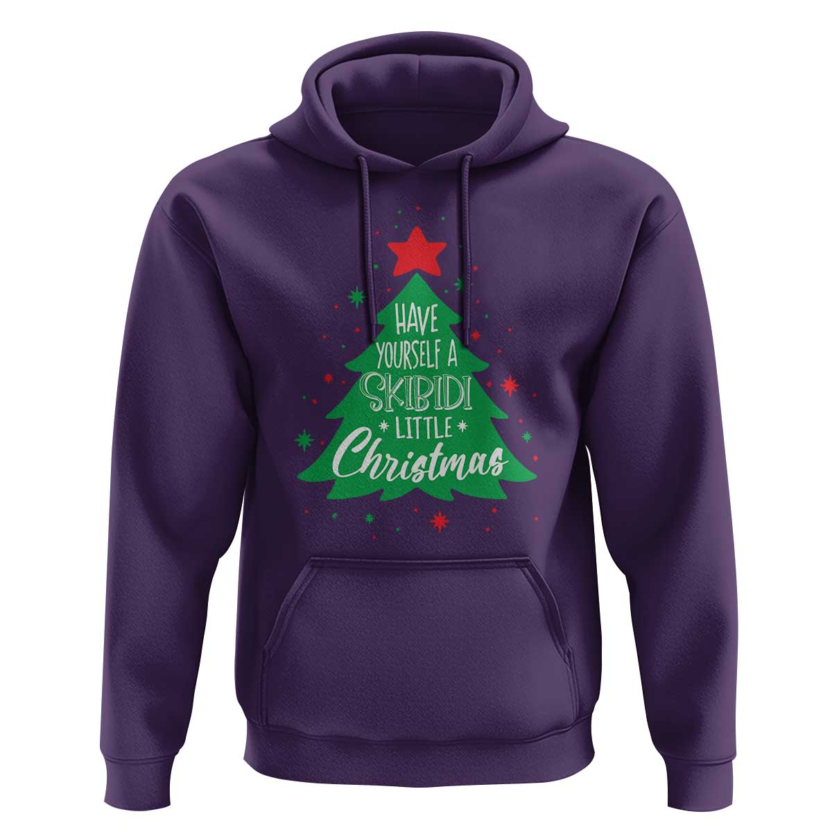 Funny Xmas Hoodie Have Yourself A Skibidi Little Rizzmas