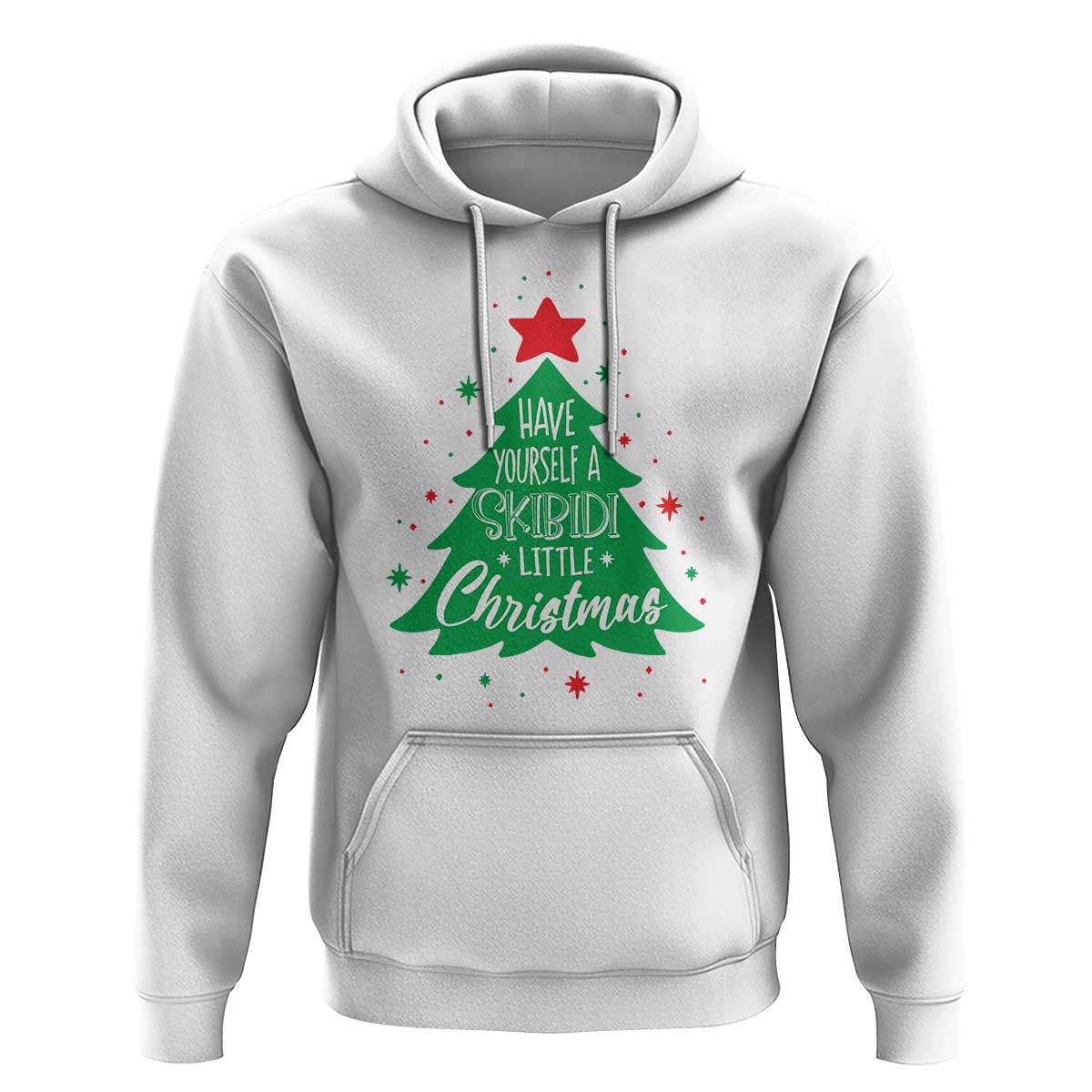 Funny Xmas Hoodie Have Yourself A Skibidi Little Rizzmas