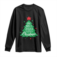 Funny Xmas Long Sleeve Shirt Have Yourself A Skibidi Little Rizzmas