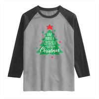 Funny Xmas Raglan Shirt Have Yourself A Skibidi Little Rizzmas