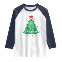 Funny Xmas Raglan Shirt Have Yourself A Skibidi Little Rizzmas