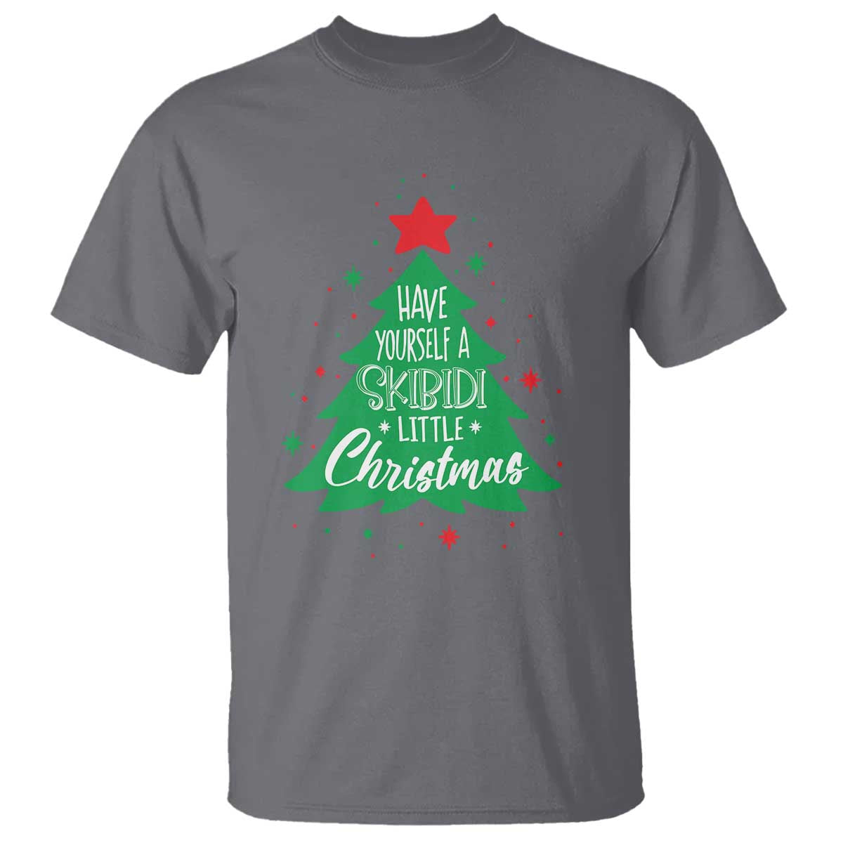 Funny Xmas T Shirt Have Yourself A Skibidi Little Rizzmas - Wonder Print Shop