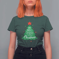 Funny Xmas T Shirt For Women Have Yourself A Skibidi Little Rizzmas - Wonder Print Shop