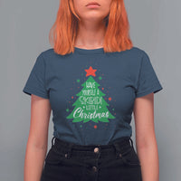 Funny Xmas T Shirt For Women Have Yourself A Skibidi Little Rizzmas - Wonder Print Shop