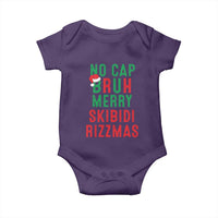 Funny Xmas Baby Onesie No Cap BRUH Merry Skibidi Rizzmas