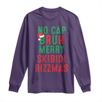 Funny Xmas Long Sleeve Shirt No Cap BRUH Merry Skibidi Rizzmas