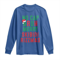 Funny Xmas Long Sleeve Shirt No Cap BRUH Merry Skibidi Rizzmas