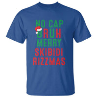 Funny Xmas T Shirt No Cap BRUH Merry Skibidi Rizzmas - Wonder Print Shop