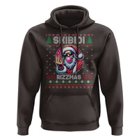 Funny Xmas Hoodie Skibidi Rizzmas Santa Bubble Gum
