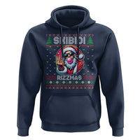 Funny Xmas Hoodie Skibidi Rizzmas Santa Bubble Gum
