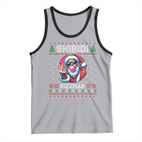Funny Xmas Tank Top Skibidi Rizzmas Santa Bubble Gum