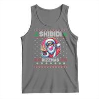 Funny Xmas Tank Top Skibidi Rizzmas Santa Bubble Gum
