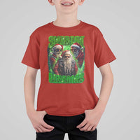 Funny Xmas T Shirt For Kid Skibidi Rizzmas Cool Santa Rizz - Wonder Print Shop
