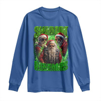 Funny Xmas Long Sleeve Shirt Skibidi Rizzmas Cool Santa Rizz