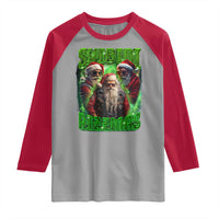 Funny Xmas Raglan Shirt Skibidi Rizzmas Cool Santa Rizz