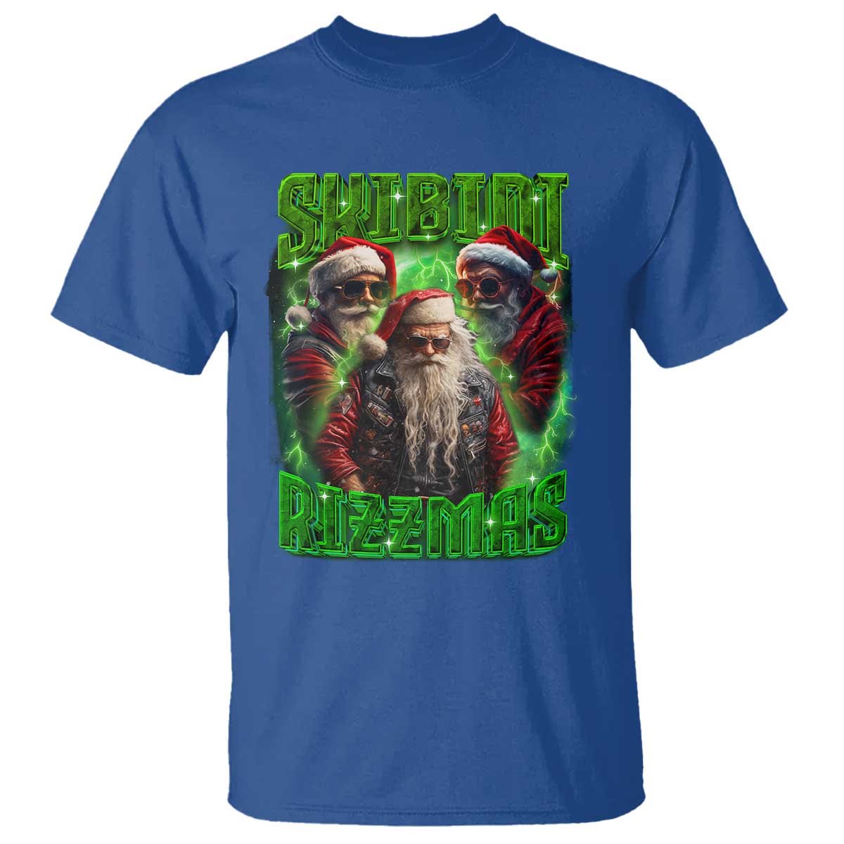 Funny Xmas T Shirt Skibidi Rizzmas Cool Santa Rizz - Wonder Print Shop
