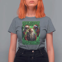 Funny Xmas T Shirt For Women Skibidi Rizzmas Cool Santa Rizz - Wonder Print Shop