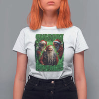 Funny Xmas T Shirt For Women Skibidi Rizzmas Cool Santa Rizz - Wonder Print Shop