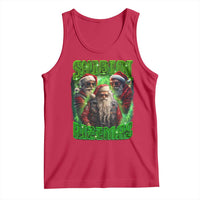 Funny Xmas Tank Top Skibidi Rizzmas Cool Santa Rizz