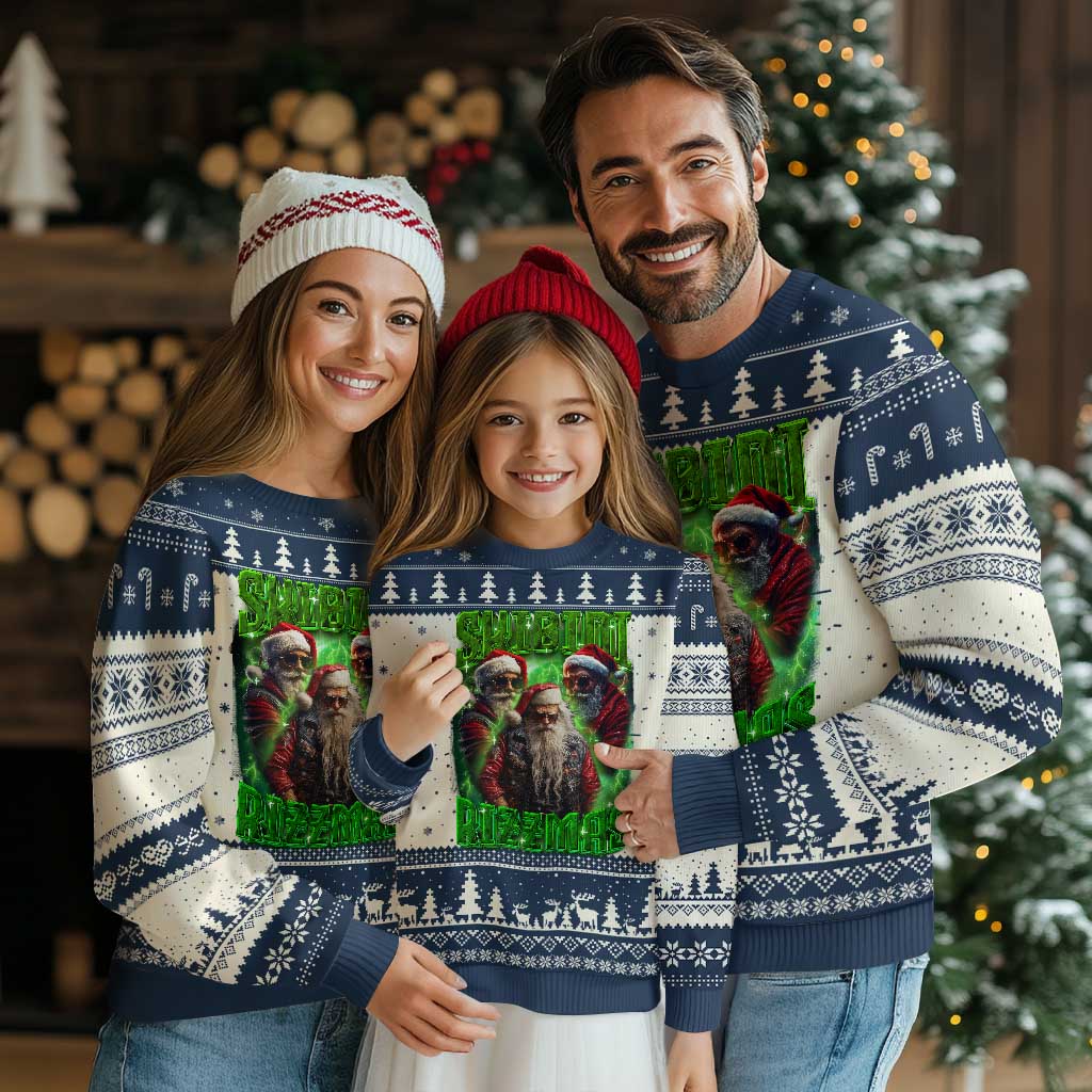 Funny Xmas Ugly Christmas Sweater Skibidi Rizzmas Cool Santa Rizz - Wonder Print Shop