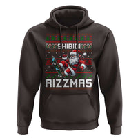 Funny Xmas Hoodie Skibidi Rizzmas Cool Santa Skateboard Rizz