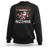 Funny Xmas Sweatshirt Skibidi Rizzmas Cool Santa Skateboard Rizz - Wonder Print Shop
