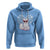 Valentine's Day Hoodie Arctic Snow Fox Heart Glasses Snowflake Animal Lover - Wonder Print Shop