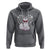 Valentine's Day Hoodie Arctic Snow Fox Heart Glasses Snowflake Animal Lover - Wonder Print Shop