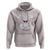 Valentine's Day Hoodie Arctic Snow Fox Heart Glasses Snowflake Animal Lover - Wonder Print Shop