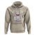 Valentine's Day Hoodie Arctic Snow Fox Heart Glasses Snowflake Animal Lover - Wonder Print Shop