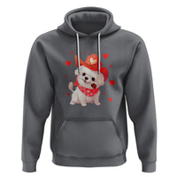 Valentine's Day Hoodie Vintage Retro Puppy Dog Cowboy - Wonder Print Shop