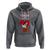 Valentine's Day Hoodie My Frenchie Is My Valentine Cute French Bulldog Rose Heart - Wonder Print Shop