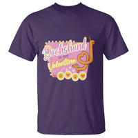 Valentine's Day T Shirt Dachshund Is My Valentine Cute Dog Heart - Wonder Print Shop
