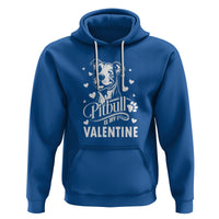 Valentine's Day Hoodie Pitbull Is My Valentine Cute Dog Heart - Wonder Print Shop