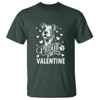 Valentine's Day T Shirt Pitbull Is My Valentine Cute Dog Heart - Wonder Print Shop