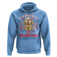 Valentine's Day Hoodie My Goldendoodle Is My Valentine Cute Dog Heart Sunglass - Wonder Print Shop