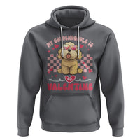 Valentine's Day Hoodie My Goldendoodle Is My Valentine Cute Dog Heart Sunglass - Wonder Print Shop