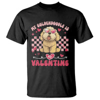 Valentine's Day T Shirt My Goldendoodle Is My Valentine Cute Dog Heart Sunglass - Wonder Print Shop