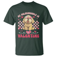 Valentine's Day T Shirt My Goldendoodle Is My Valentine Cute Dog Heart Sunglass - Wonder Print Shop