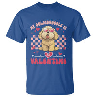Valentine's Day T Shirt My Goldendoodle Is My Valentine Cute Dog Heart Sunglass - Wonder Print Shop