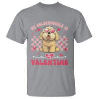 Valentine's Day T Shirt My Goldendoodle Is My Valentine Cute Dog Heart Sunglass - Wonder Print Shop