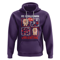 Valentine's Day Hoodie My Pomeranian Is My Valentine Cute Dog Heart - Wonder Print Shop