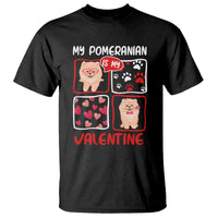 Valentine's Day T Shirt My Pomeranian Is My Valentine Cute Dog Heart - Wonder Print Shop