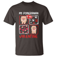 Valentine's Day T Shirt My Pomeranian Is My Valentine Cute Dog Heart - Wonder Print Shop