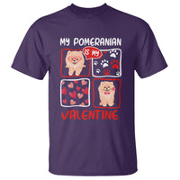 Valentine's Day T Shirt My Pomeranian Is My Valentine Cute Dog Heart - Wonder Print Shop