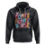 Valentine's Day Hoodie Retro Groovy Cupids Favorite Nurse - Wonder Print Shop