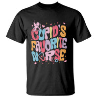 Valentine's Day T Shirt Retro Groovy Cupids Favorite Nurse - Wonder Print Shop