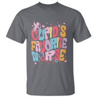 Valentine's Day T Shirt Retro Groovy Cupids Favorite Nurse - Wonder Print Shop